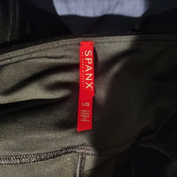 SPANX Velvet Leggings Black Womens Large - Picture 5 of 5
